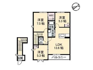 ブランドールユー【2階】の間取り