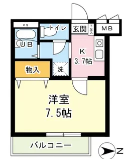 東京都練馬区東大泉7【アパート】の間取り