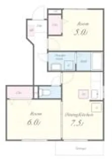 ポポラーレ・アイ・ロジュマン【2階】の間取り