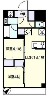 東京都北区豊島2【マンション】の間取り