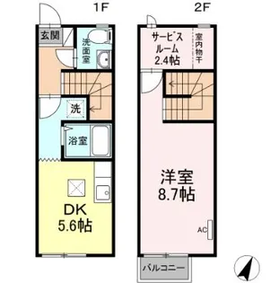 群馬県高崎市菅谷町【一戸建】の間取り