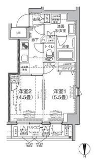 ティモーネ グランデ田端【6階】の間取り