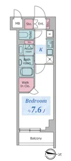 東京都江東区扇橋2【マンション】の間取り