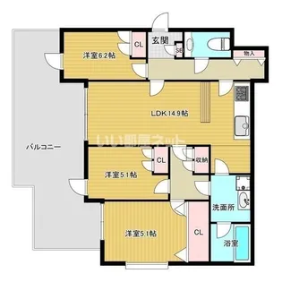 メゾン三ッ池公園【1階】の間取り