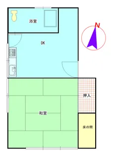 秋山荘【2階】の間取り