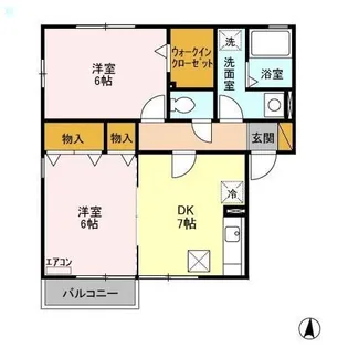 ドレミメゾン A【1階】の間取り