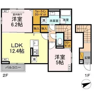 sun-Iris【2階】の間取り