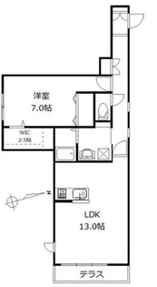 マーガレットコート【1階】の間取り