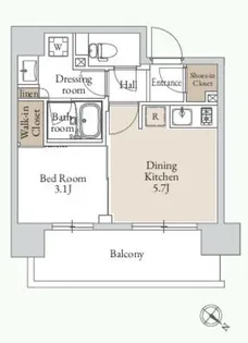 東京都台東区日本堤2【マンション】の間取り