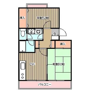 瑞光ハイツ【2階】の間取り