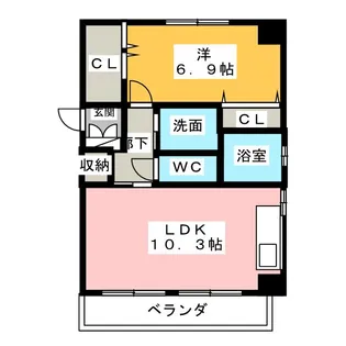 グランド・ノーザンクロス【6階】の間取り