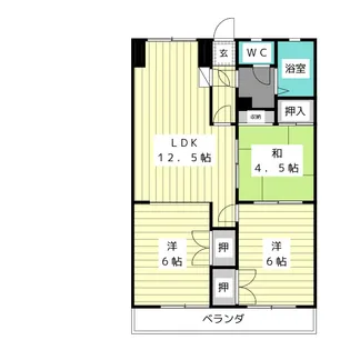 プリミエール平和ヶ丘【4階】の間取り