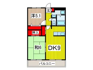 エンブレム壱番館【3階】の間取り