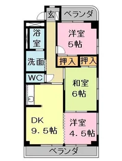 キャッスルエポック【1階】の間取り