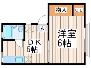 コ-ポパピヨン【2階】の間取り