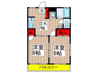 第二ホワイトハイツ【1階】の間取り