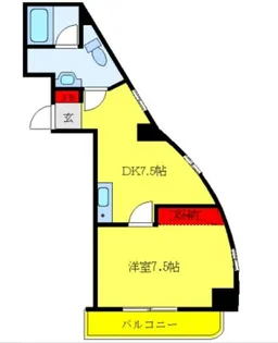 東京都荒川区荒川5【マンション】の間取り