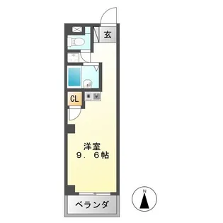 エレガンスみやもと【3階】の間取り