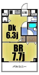 アソルティ関内大通公園【6階】の間取り