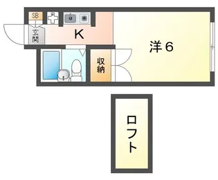 クレア清滝【2階】の間取り