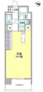 コンフォリア西麻布【4階】の間取り
