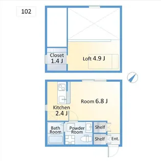 PRIMA sorella II【1階】の間取り