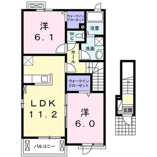 ボレアリス・ピクシスI【2階】の間取り