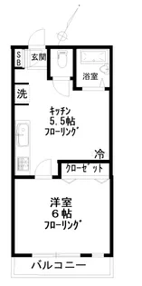 ベルハイツ調布【2階】の間取り