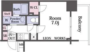 レオンコンフォート本町【10階】の間取り