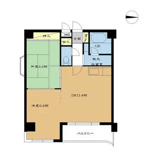 プロシード本通【5階】の間取り