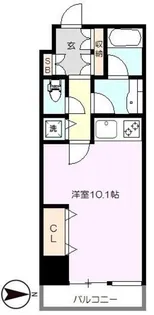オークコート【10階】の間取り