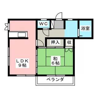 グリーンパレス【2階】の間取り