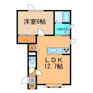ユトリロ弥生2【2階】の間取り
