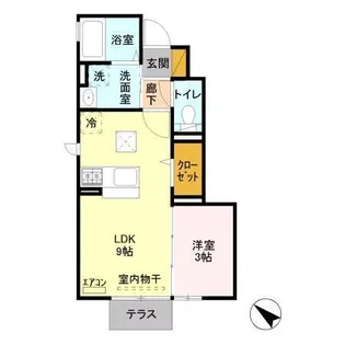 ラウレア【1階】の間取り