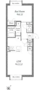 LEGALAND初台【4階】の間取り