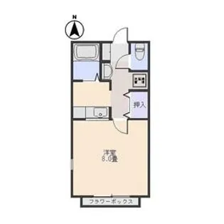 シャルムB【1階】の間取り