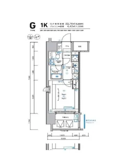 シーフォレシティ芝浦【2階】の間取り