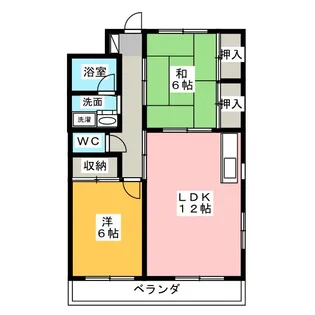 デュオビル杉【2階】の間取り