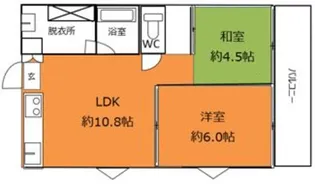 エースビル・ヤマダ【4階】の間取り