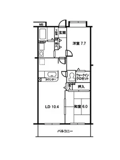ヴァンテアン【1階】の間取り