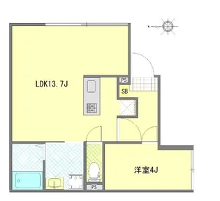 アピチェ大森【1階】の間取り
