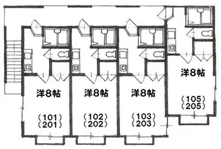 グランベル 101【1階】の間取り