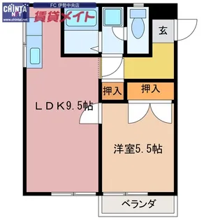 TWO-KEN【2階】の間取り