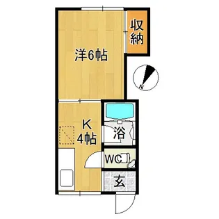 プラザINKEI A【2階】の間取り