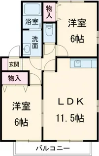 エクセレントII【2階】の間取り