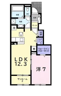 プリートC【1階】の間取り