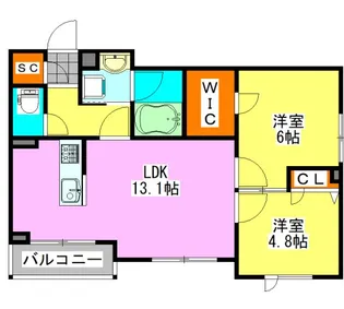 アルバ船橋【2階】の間取り