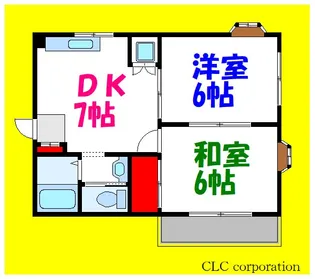 サウスコートII【1階】の間取り