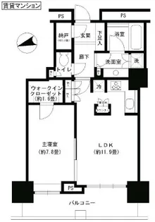 ザ・パークタワー東京サウス【11階】の間取り