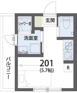 【初期費用25万円以内】SiestaVilla平和台Contemuse【2階】の間取り